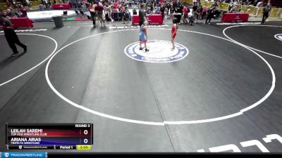 80-90 lbs Round 3 - Leilah Saremi, Top Dog Wrestling Club vs Ariana Arias, Trifecta Wrestling