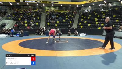 57 kg Round Of 16 - Timothy Levine, New England Regional Training Center vs Caleb Smith, Boone RTC