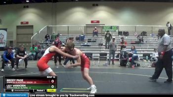 96 lbs Round 4 (6 Team) - Brody Page, American Gladiators-Venom vs Lily Vanhorn, Untouchables-Olympia