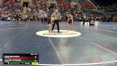 107 lbs Quarterfinal - Hunter McGrane, Mandan vs Cade Nieuwsma, Bismarck