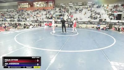 54 lbs Quarterfinal - Malia Ottow, WA vs Mia Anderson, NE