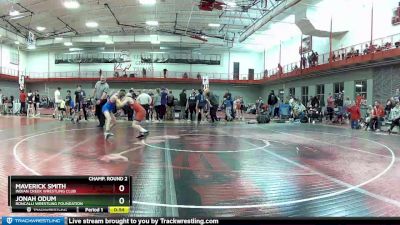 90 lbs Champ. Round 2 - Jonah Odum, Roncalli Wrestling Foundation vs Maverick Smith, Indian Creek Wrestling Club