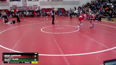 189 lbs Semifinal - Brody Koberoski, Mankato West vs Elliott Viland, Faribault