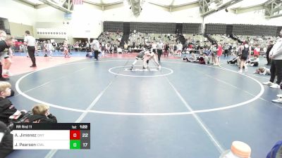 89 lbs Rr Rnd 11 - Ayden Jimenez, Grit Mat Club vs Joey Pearson, ICWL Bruisers Black N Gold