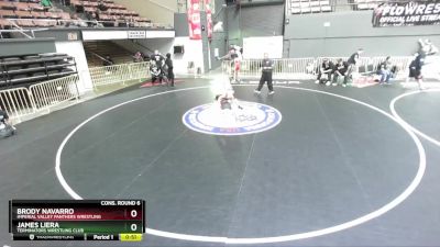 78 lbs Cons. Round 6 - Brody Navarro, Imperial Valley Panthers Wrestling vs James Liera, Terminators Wrestling Club