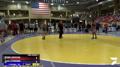 106 lbs Cons. Round 4 - Ryder Armitage, HI vs Evan Litzsinger, MO