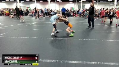 72 lbs Round 7 (8 Team) - Noah Yakich, Black Fox Wrestling vs Vincent Cardella, Savage Barn Brothers