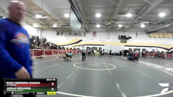 175 lbs Champ. Round 1 - Adrian Benjamin, Evergreen Valley vs Ryan Oberweis-Manion, St. Francis
