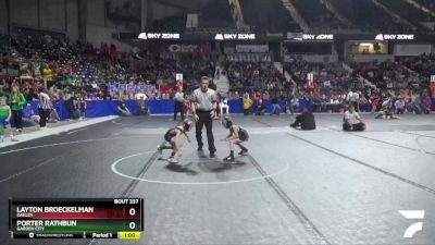 46 lbs Cons. Round 3 - Layton Broeckelman, Oakley vs Porter Rathbun, Garden City