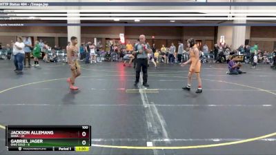 100 lbs Quarterfinals (8 Team) - Jackson Allemang, SHWA vs Gabriel Jager, Ohio Gold