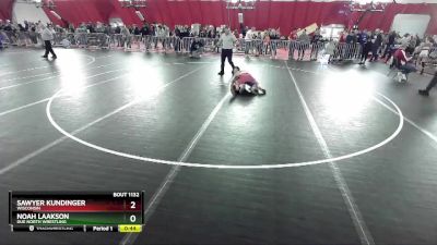 106 lbs Quarterfinal - Sawyer Kundinger, Wisconsin vs Noah Laakson, Due North Wrestling