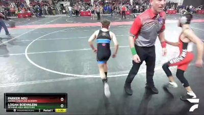 105 lbs Cons. Round 5 - Parker Neu, Askren Wrestling Academy vs Logan Boehnlein, Seymour Area Wrestling