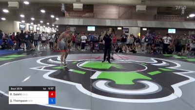 65 kg Cons 64 #2 - Robert Salehi, Gold Rush Wrestling vs Quinton Thompson, New Mexico