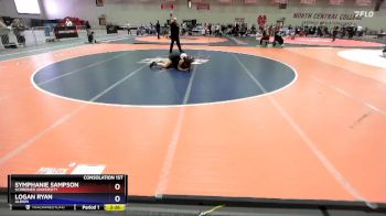 191 lbs Consolation 1st - Logan Ryan, Albion vs Symphanie Sampson, Schreiner University