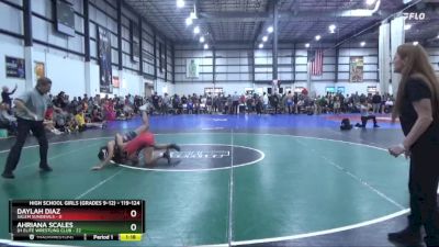 119-124 lbs Round 2 - Daylah Diaz, Salem SunDevils vs Ahriana Scales, D1 Elite Wrestling Club