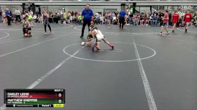 60 lbs Semis (4 Team) - Oakley Leese, U2 Upstate Uprising vs Matthew Knepper, Mat Warriors