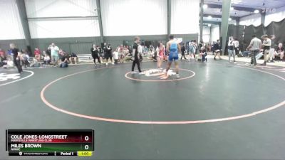 165 lbs Cons. Round 3 - Cole Jones-Longstreet, Marysville Wrestling Club vs Miles Brown, NWWC