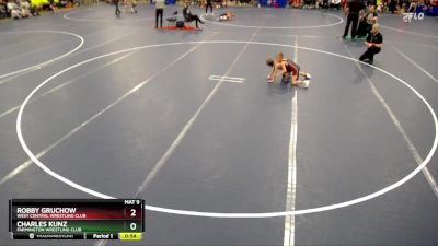 56 lbs Champ. Round 2 - Robby Gruchow, West Central Wrestling Club vs Charles Kunz, Farmington Wrestling Club