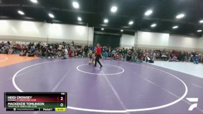 51-52 lbs Round 3 - Heidi Crowsey, Ranger 47 Wrestling Club vs Mackenzie Tomlinson, Texas Elite Wrestling Club