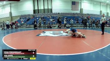 82 lbs 7th Place Match - Rye Davis, Threestyle Wrestling Of Oklahoma vs Ryan Prendergast, Midwest Regional Training Center