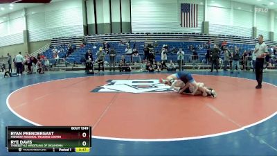 82 lbs 7th Place Match - Rye Davis, Threestyle Wrestling Of Oklahoma vs Ryan Prendergast, Midwest Regional Training Center