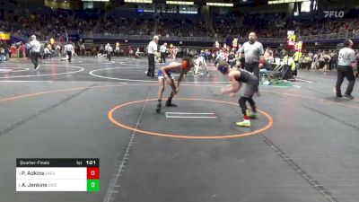 90 lbs Quarterfinal - Parker Adkins, Saegertown vs Amari Jenkins, Diocese Of Erie