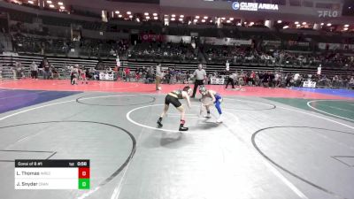 65 lbs Consi Of 8 #1 - Logan Thomas, Wrecking Crew Wrestling Academy vs Joey Snyder, Cranford