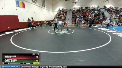 170 lbs Champ. Round 2 - Avery Posey, Wyoming Indian vs Ryder Pope, Cokeville
