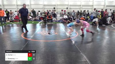 55 lbs Round 2 - Zoey Eicher, 84 Athletes vs Lilli Sweeney, Grindhouse Wrestling Club