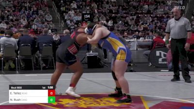 190 lbs Semifinal - Esmeralda Tellez, Reading-G vs Natalie Rush, Canon-McMillan-G