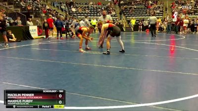 180 lbs 1st Place Match - Maximus Purdy, Assumption Elite WC vs Macklin Penner, Western Dubuque Little Bobcats