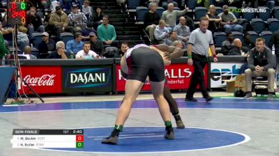 285 lbs Semifinal - Mike Boykin, NC State vs Nathan Butler, Stanford