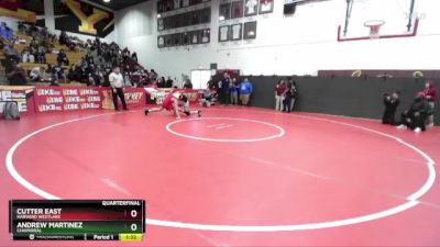 150 lbs Quarterfinal - Cutter East, Harvard Westlake vs Andrew Martinez, Chaparral