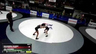 97 lbs Quarterfinal - Ava Navarro, Imperial Valley Panthers Wrestling vs Alejandra Suarez, Legacy Wrestling Center