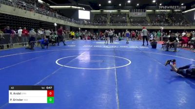 42 lbs Final - Reagan Andel, Spring Grove vs Paisley Grinder, Indian Head