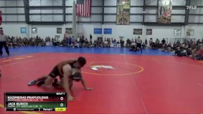 150 lbs Quarterfinals (8 Team) - Jack Burich, CAPITAL CITY WRESTLING CLUB vs Kazimieras Prapuolenis, BEASTWORKS WRESTLING CLUB