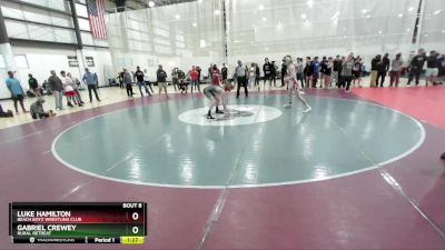 123 lbs Champ. Round 1 - Luke Hamilton, Beach Boyz Wrestling Club vs Gabriel Crewey, Rural Retreat