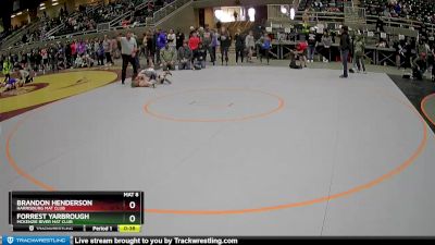 87 lbs Cons. Round 4 - Forrest Yarbrough, McKenzie River Mat Club vs Brandon Henderson, Harrisburg Mat Club