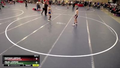 106 lbs Cons. Round 3 - Mathias Liepold, Flat Earth Wrestling Club vs Miles Looman, Pursuit Wrestling Minnesota