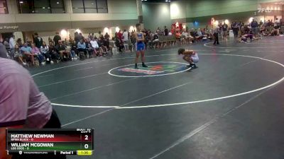 106 lbs Round 4 (6 Team) - Matthew Newman, NFWA Black vs William McGowan, Los Osos