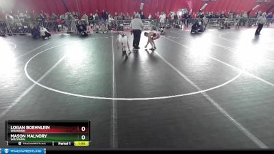 113 lbs Cons. Round 2 - Logan Boehnlein, Wisconsin vs Mason Malnory, Wisconsin