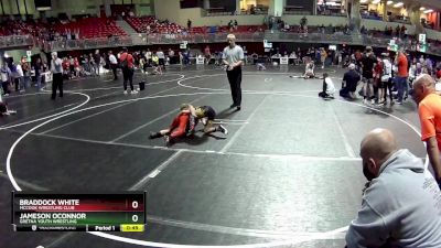 56 lbs 3rd Place Match - Braddock White, McCook Wrestling Club vs Jameson OConnor, Gretna Youth Wrestling