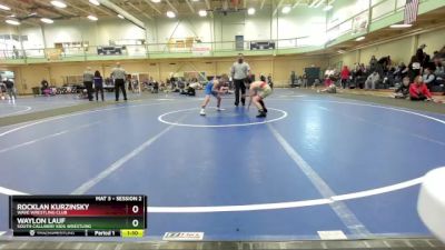 95-100 lbs Round 4 - Rocklan Kurzinsky, Wave Wrestling Club vs Waylon Lauf, South Callaway Kids Wrestling