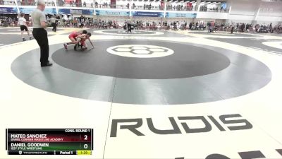 107 lbs Cons. Round 1 - Mateo Sanchez, Daniel Cormier Wrestling Academy vs Daniel Goodwin, Izzy Style Wrestling