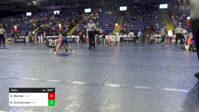 88 lbs Semifinal - Hayleigh Morder, Huntingdon vs Riley Zimmerman, Governor Mifflin