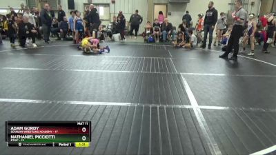 68 lbs Round 1 (6 Team) - Adam Gordy, Scanlan Wrestling Academy vs Nathaniel Picciotti, BTWC