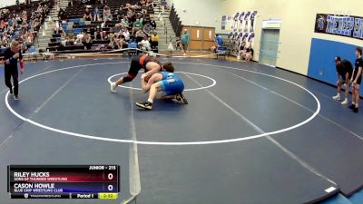 215 lbs Round 2 - Riley Hucks, Sons Of Thunder Wrestling vs Cason Howle, Blue Chip Wrestling Club