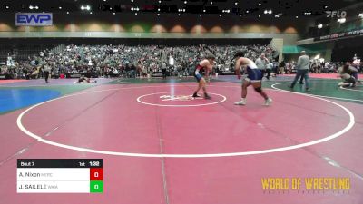 220 lbs Round Of 32 - Anthony Nixon, Merced Bears WC vs JOHNNY SAILELE, Waianae Searider