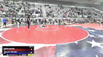 57 lbs Semifinal - Emma Bacon, PA vs Dealya Collins, WI