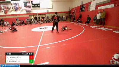 49-52 lbs Round 3 - Israel Rodriguez, Toppenish Bad Boy vs Luke Lobbestael, Sunnyside Ironman Wrestling